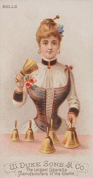 Bells, from the Musical Instruments series (N82) for Duke brand cigarettes, 1888. 1888