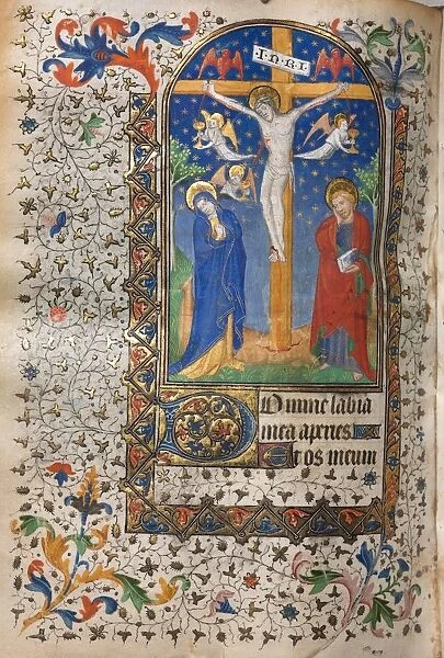 Book of Hours (Use of Paris): Crucifixion, c. 1420. Creator: Boucicaut Master (French