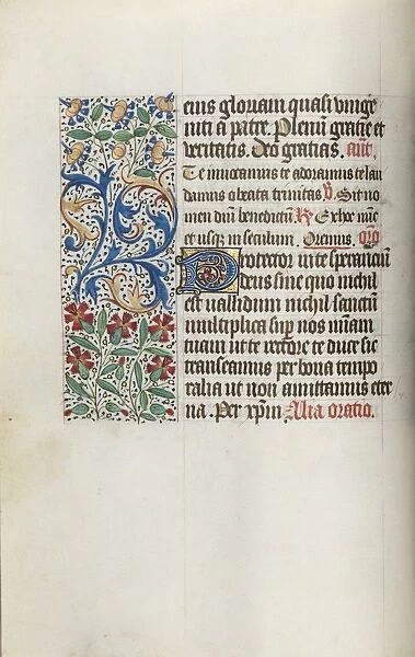 Book of Hours (Use of Rouen): fol. 14v, c. 1470. Creator: Master of the Geneva Latini (French