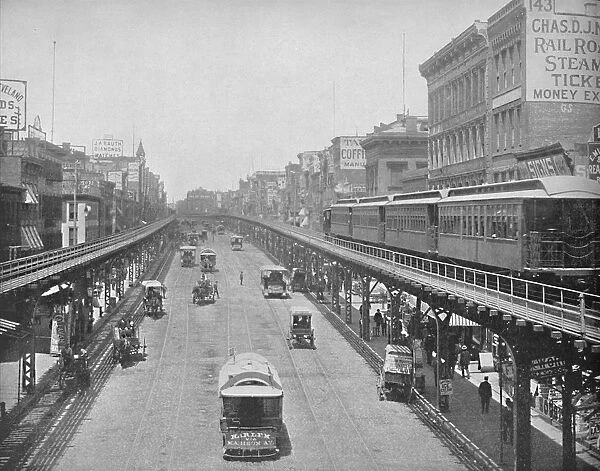 The Bowery, looking north, New York, c1897. Creator: Unknown