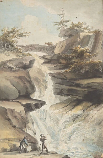A Bridge on the Aar, at the Foot of the Grimsel, in the Canton of Berne, ca. 1775