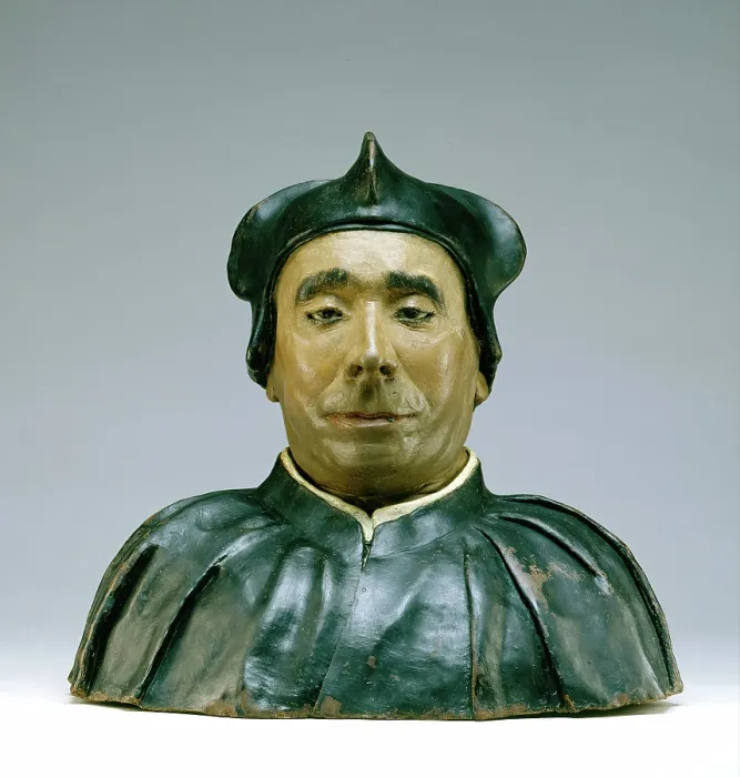 Framed Print : Print of a Bust of a Scholar or Prelate, 1545 Framed Print : Print of a Bust of a Scholar or Prelate, 1545