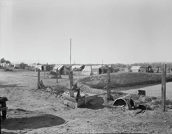 Camp of migratory workers, Imperial County, California, 1937. Creator: Dorothea Lange