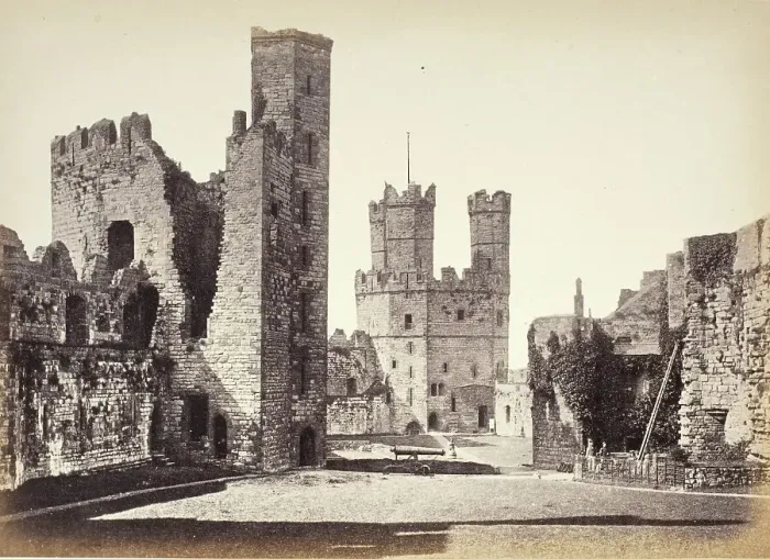 Framed Print : Carnarvon Castle Print, Eagle Tower Interior, 1860 circa Framed Print : Carnarvon Castle Print, Eagle Tower Interior, 1860 circa