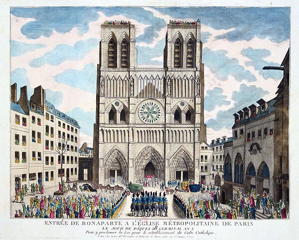 Catholic worship returned to the French people by 1st Consul Bonaparte, 19th century