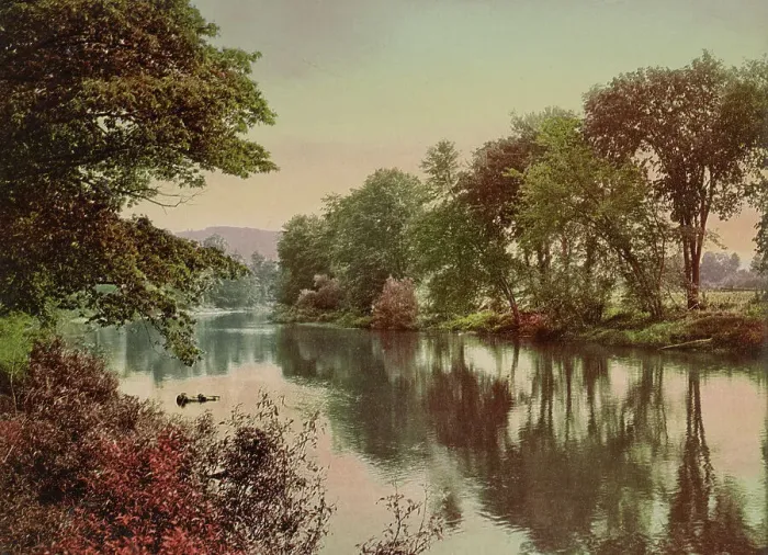 Framed Print : Chenango River Landscape Print Framed Print : Chenango River Landscape Print