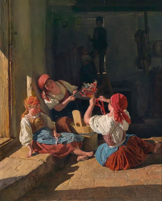 Framed Print : Children's Print: Conscripts Hat Decoration, 1854 Framed Print : Children's Print: Conscripts Hat Decoration, 1854
