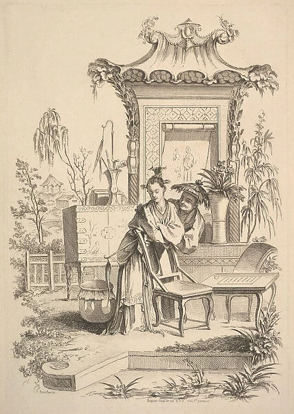 Chinese Man and Woman, ca. 1742. Creator: Gabriel Huquier