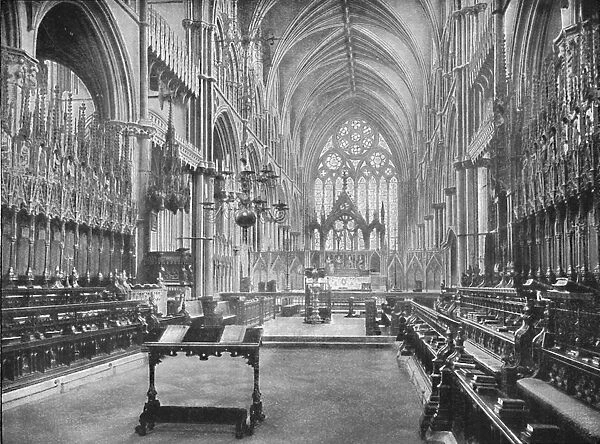 The Choir, Lincoln Cathedral, 1902