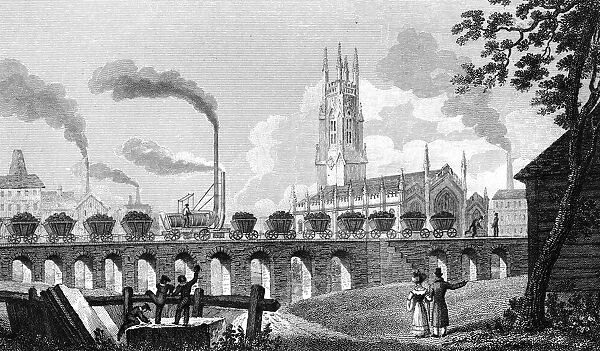 Christ Church and Coal Staith, Leeds, West Yorkshire, 1829. Artist: T Owen
