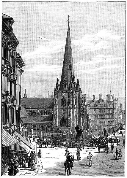 Church of St Martin in the Bull Ring, Birmingham, West Midlands, 1887