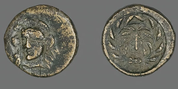 Coin Depicting the Goddess Athena, 371-357 BCE. Creator: Unknown