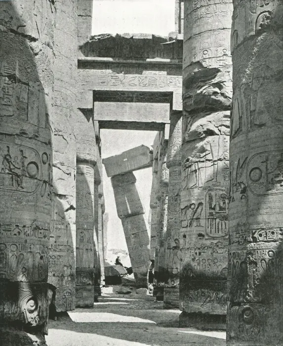 Framed Print : Columns of the Hypostyle Hall, Karnak Temple Print Framed Print : Columns of the Hypostyle Hall, Karnak Temple Print