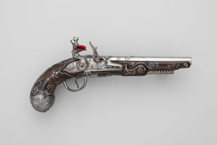 Framed Print : Print of Combination Flintlock Pistol and Concealed Dagger Framed Print : Print of Combination Flintlock Pistol and Concealed Dagger
