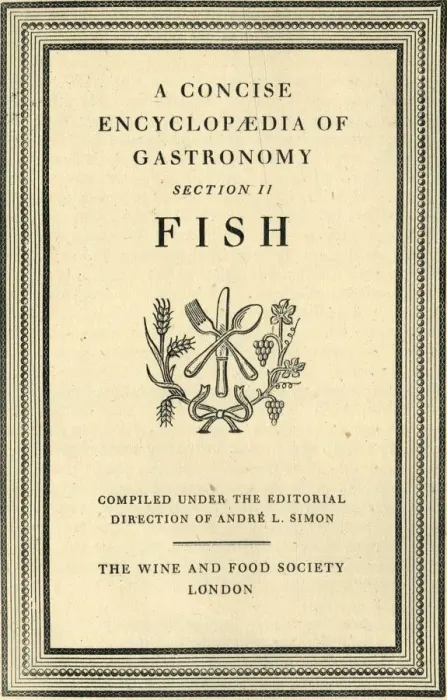 Framed Print : 1940 Print of A Concise Encyclopaedia of Gastronomy, Section II, Fish Framed Print : 1940 Print of A Concise Encyclopaedia of Gastronomy, Section II, Fish