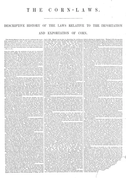 Framed Print : Print of The Corn-Laws, 1845 Framed Print : Print of The Corn-Laws, 1845
