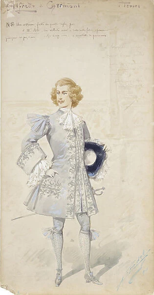 Costume design for the opera La Traviata by Giuseppe Verdi, 1899