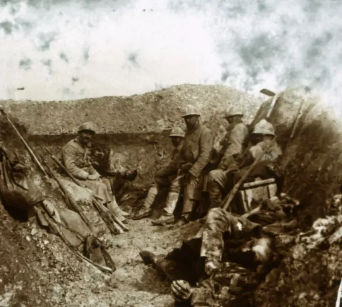 Framed Print : World War I Print: After Counter-Attack Framed Print : World War I Print: After Counter-Attack