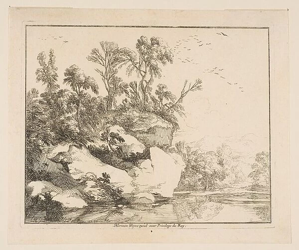 The Covered Rocks, 1640. Creator: Laurent de la Hyre