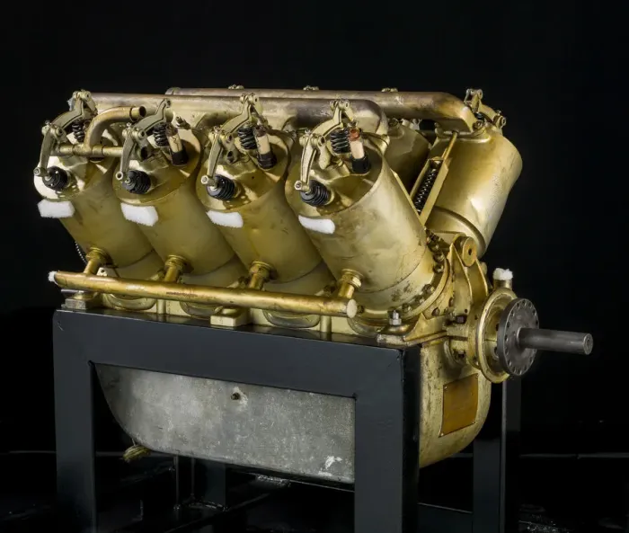 Framed Print : Curtiss Modified Model L V-8 Engine Print Framed Print : Curtiss Modified Model L V-8 Engine Print