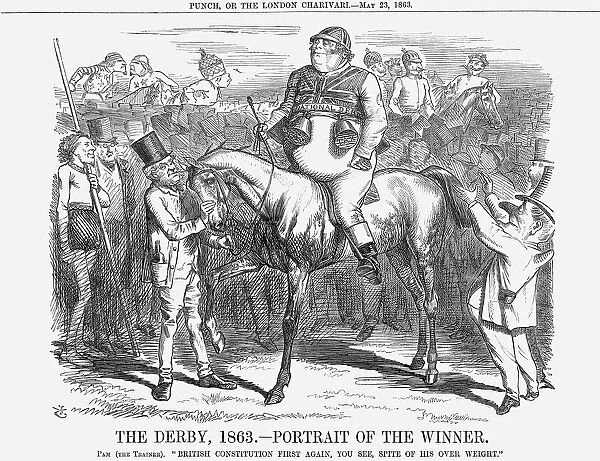 The Derby 1863 - Portrait of The Winner, 1863. Artist: John Tenniel