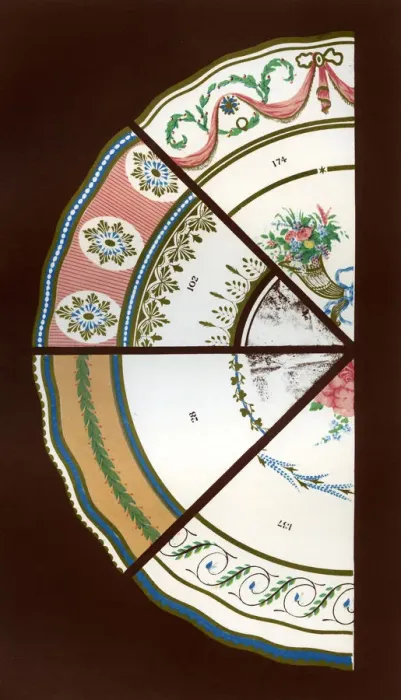 Framed Print : Derby Patterns Dinner and Dessert Services Print, 1876 Framed Print : Derby Patterns Dinner and Dessert Services Print, 1876