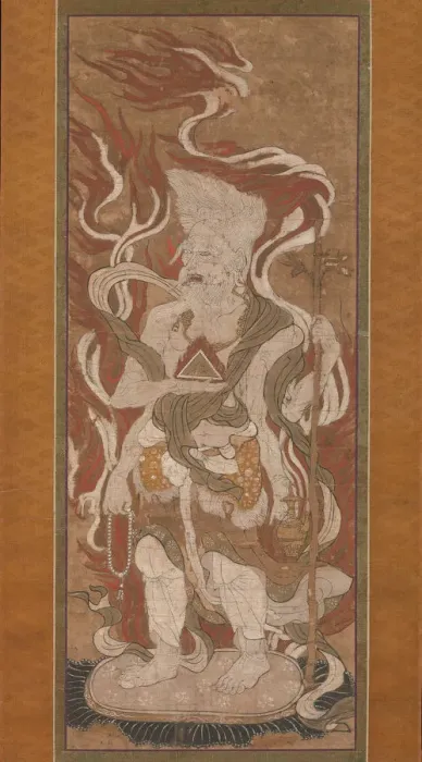 Framed Print : 14th Century Print of Katen, One of the Twelve Devas Framed Print : 14th Century Print of Katen, One of the Twelve Devas