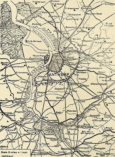The District Round Antwerp, 1915. Creator: Unknown