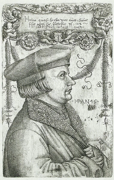 Dr. Jacob Paul Scheck, 16th century. Creator: Hieronymus Hopfer