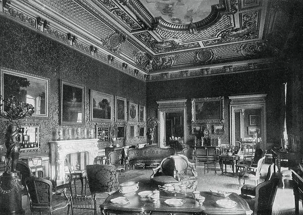 The drawing-room, Montagu House, 1908. Artist: J Russell & Sons