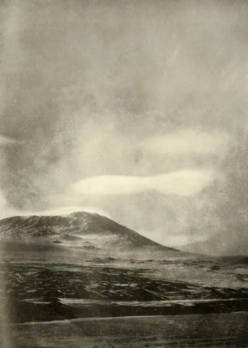 Framed Print : Dumb-Bell Cloud Above Erebus Print, 1909