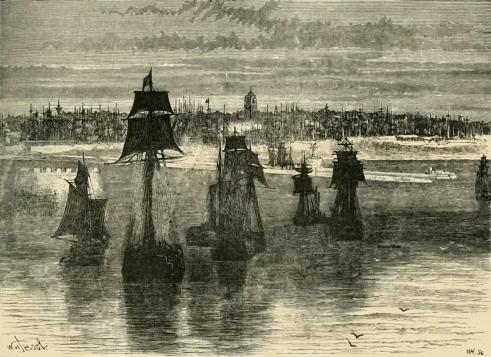 Framed Print : Dunkirk Print, 1890 Framed Print : Dunkirk Print, 1890