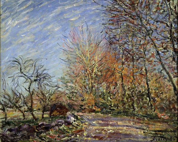 At the edge of the forest in Fontainebleau, 1885. Artist: Alfred Sisley