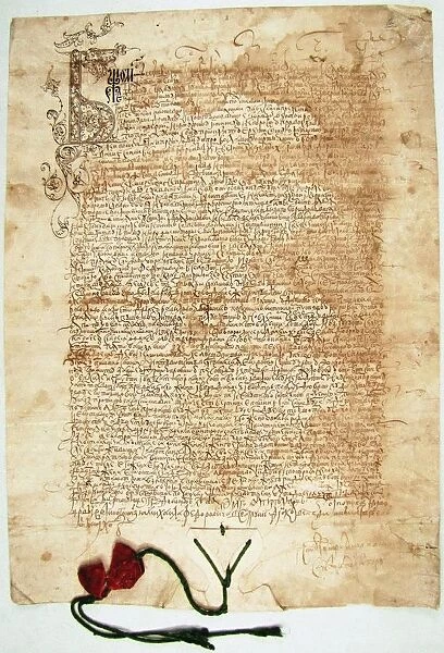The edict of the Tsar Michail I Fyodorovich of Russia (1596-1645), 1625