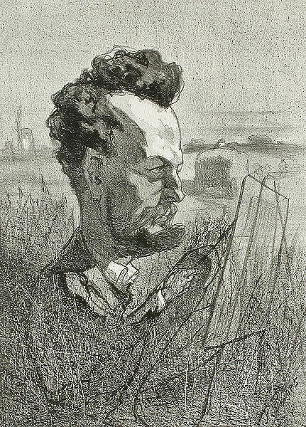 Edmond Schampheleer, 1857. Creator: Félicien Rops
