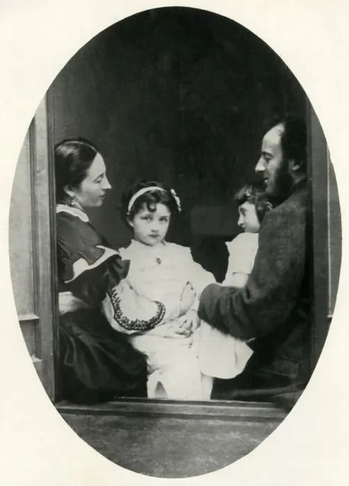 Framed Print : Heritage Images Print: Millais with Family, 21 July 1865 Framed Print : Heritage Images Print: Millais with Family, 21 July 1865