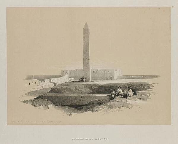 Egypt and Nubia, Volume I: Obelisk at Alexandria, Commonly called Cleopatras Needle, 1846