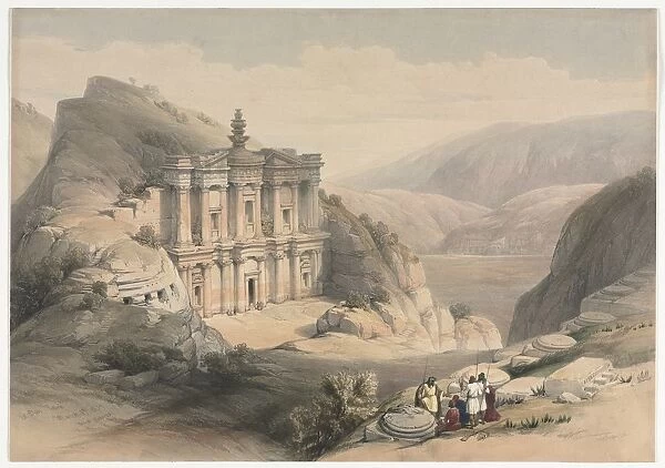 El Deir Petra, 1839. Creator: David Roberts (British, 1796-1864)