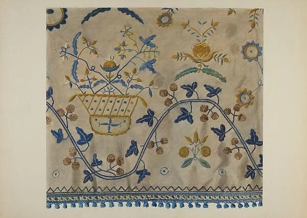 Embroidery, c. 1941. Creator: Herman O. Stroh