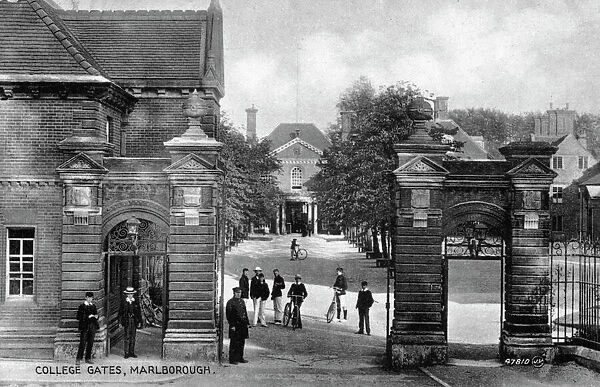 The entrance to Marlborough College, Marlborough, Wiltshire, early 20th century
