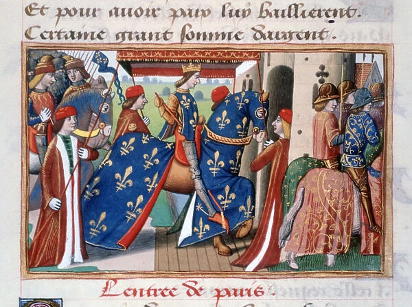 Entry of Charles VII into the city of Paris, 12 November 1437, (c1484)