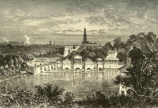 Fairmount Water-Works, 1874. Creator: Granville Perkins