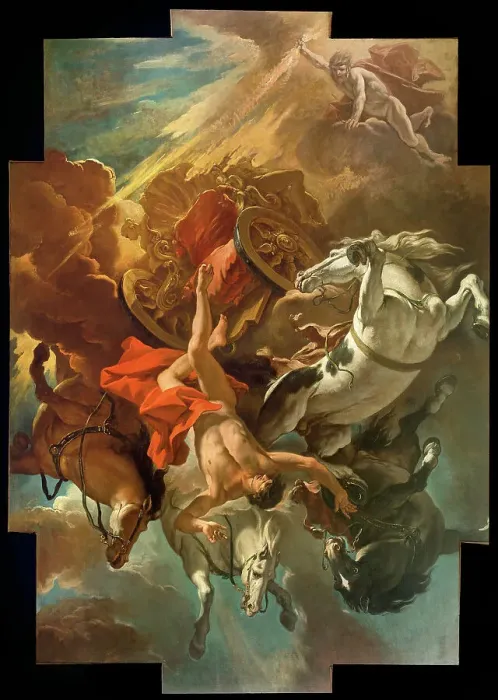 Framed Print : The Fall of Phaeton Print, Museo Civico Belluno Collection Framed Print : The Fall of Phaeton Print, Museo Civico Belluno Collection