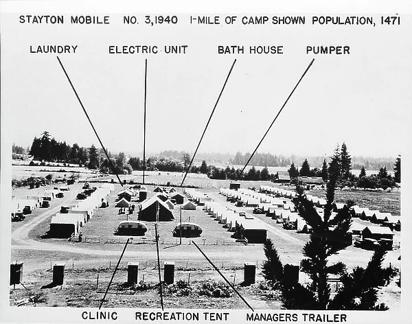Farm Security Administration camp, Klamath Falls, Oregon, 1941. Creator: Dorothea Lange