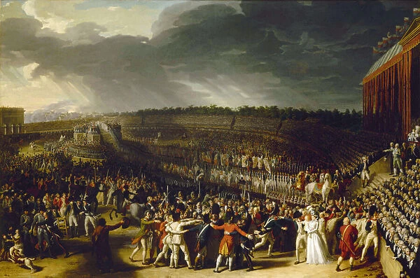 The Festival of the Federation at Champ de Mars on 14 July 1790, 1792