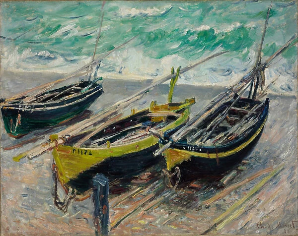Three Fishing Boats, 1886. Artist: Monet, Claude (1840-1926)