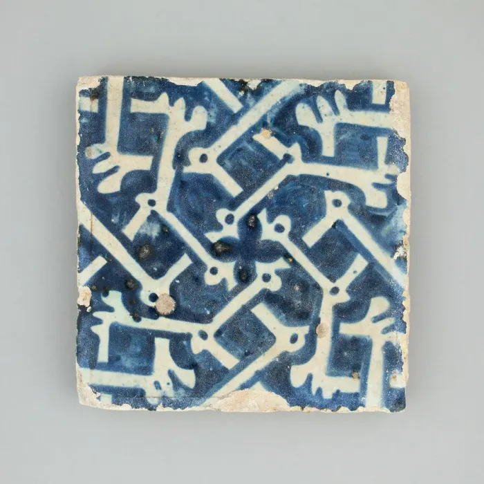 Framed Print : Manises Bone Pattern Floor Tile Print Framed Print : Manises Bone Pattern Floor Tile Print