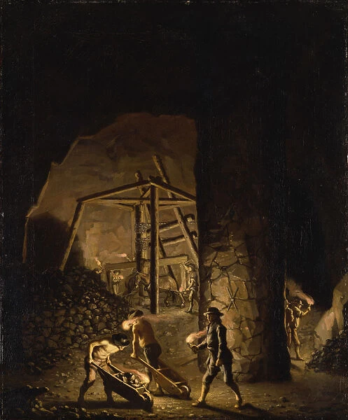 Gallery in Falun Copper Mine, ca 1784