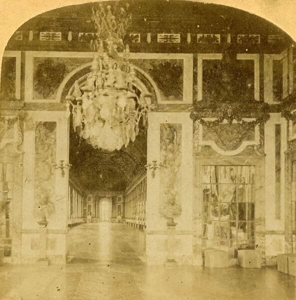 Gallery of Mirrors; Versailles, France, late 19th century. Creator: Unknown