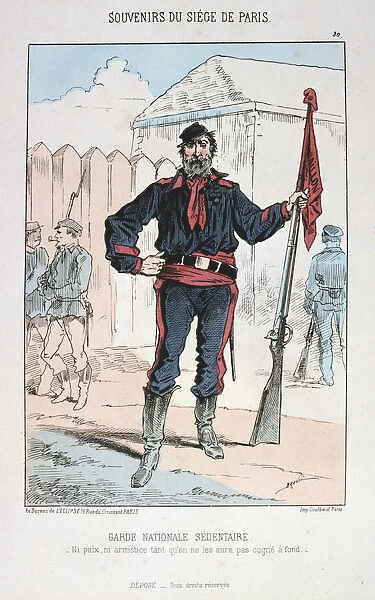 Garde Nationale Sedentaire, Siege of Paris, 1870-1871